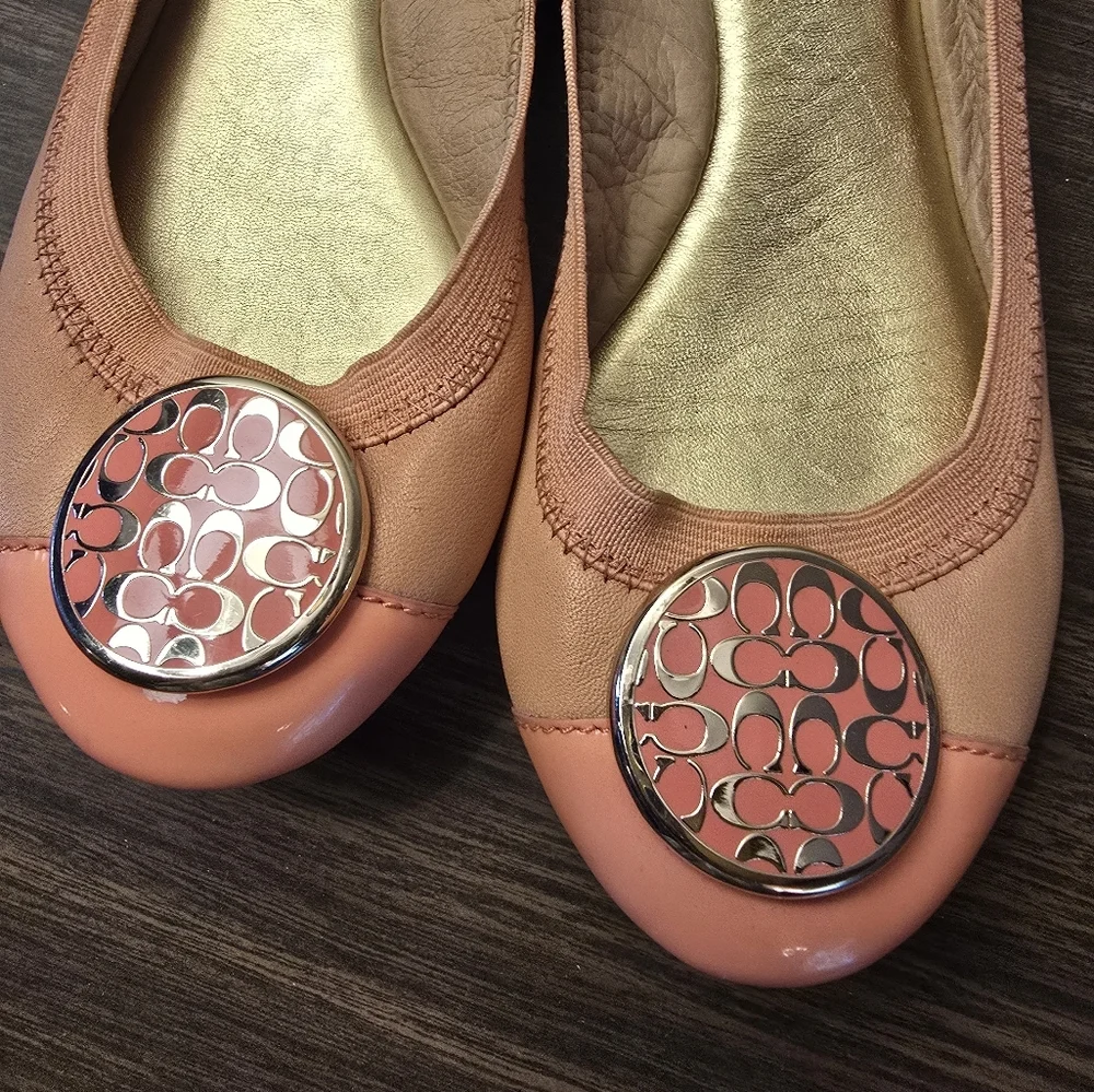 Coach Women's Coral Ballet Flats 5 1/2